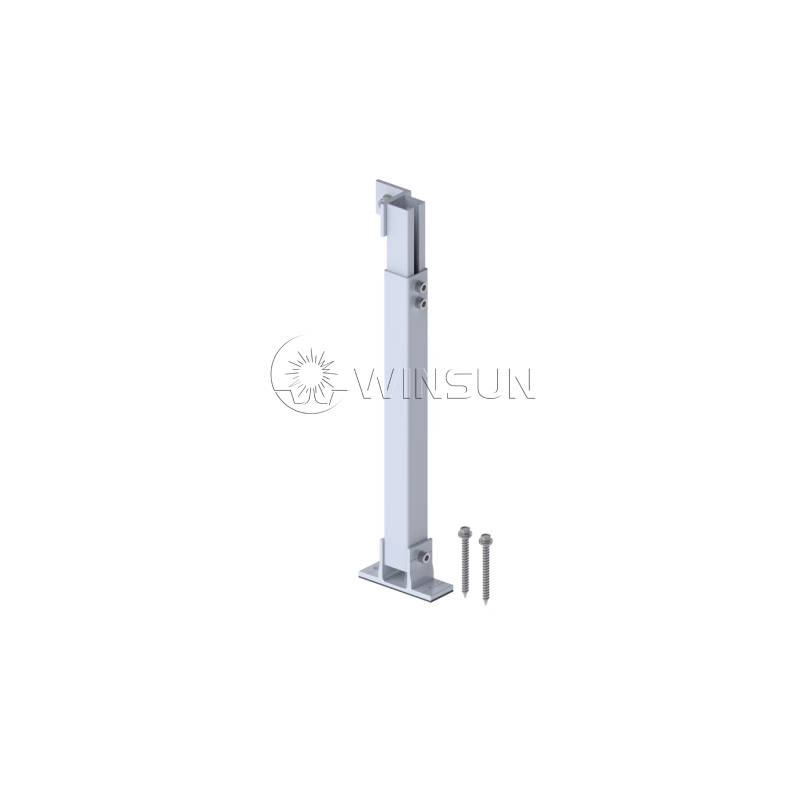 asjustable tilt solar mounting system rear leg